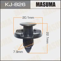 Клипса пластиковая крепежная MASUMA* KJ-826