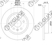 Диск тормозной TG-13502134/RN34002*TI-GUAR